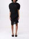 Jacquemus Woman Mini Dress Black Size 6 Polyester, Polyamide, Elastane In Black