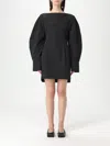 Jacquemus Shirt Dress Featuring Adjustable Belt In Black