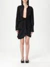 Jacquemus Elegant Viscose Blend Dress In Black