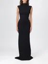 Jacquemus Womens Black La Robe Alba Cap-sleeves Stretch-woven Maxi Dress In Black