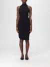 Jacquemus Asymmetrical Dress Square In Black