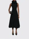 Jacquemus Nimes Triangle Flared Skirt Dress In Black