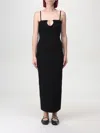 Jacquemus Embellished Ribbed-knit Midi Dress In Schwarz