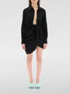Jacquemus Elegant Viscose Blend Dress In Schwarz