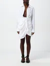 Jacquemus La Robe Bahia Draped Minidress In Weiss