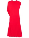 Jacquemus The Salerno Open Back Midi Dress In Red