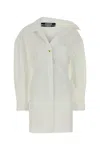 Jacquemus Women La Mini Robe Chemise In White