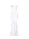 Jacquemus Aro Viscose-blend Long Dress In White