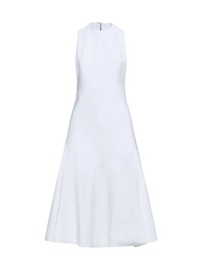Jacquemus Knee Length Dress Flared Skirt In White