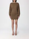 Jacquemus Viscose Dress In Brown