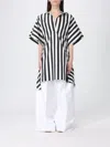 Jacquemus Womens Jacquard Medium Stripes Moisson Striped Cotton And Silk Tunic In Black