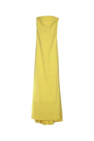 Jacquemus La Robe Bustier In Yellow