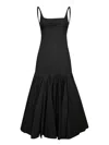 Jacquemus Agave Pleated Paneled Cotton-poplin Midi Dress