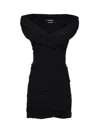 Jacquemus Rita Draped Gathered Crepe De Chine Mini Dress