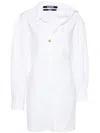 Jacquemus La Mini Robe Chemise Dress In White