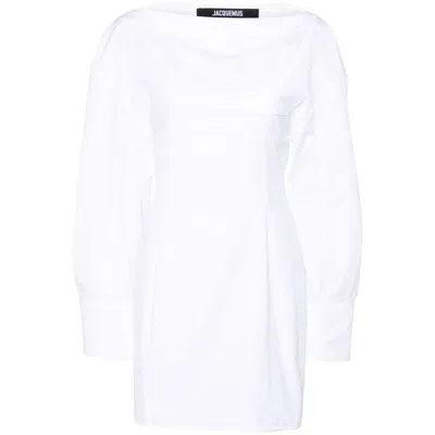 Jacquemus Women La Robe Chemise Casaco Dress In White