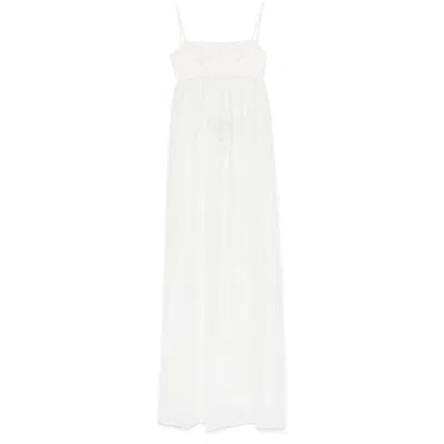 Jacquemus The Peplo Robe Dress In White