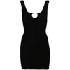 Jacquemus La Mini Robe Sierra Knitted Mini Dress In Black