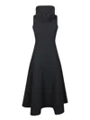 Jacquemus Nimes Triangle Flared Skirt Dress In Black
