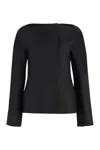 Jacquemus Wool-blend Mini Dress With Pockets In Black