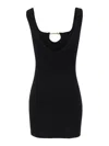 Jacquemus La Mini Robe Sierra Knitted Mini Dress In Black
