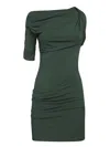 Jacquemus The Drapeado Mini Dress - Women's - Elastane/polyester/viscose In Green