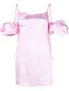 Jacquemus La Mini Robe Chouchou Dress Print Toile De Jouy Pink In Pink