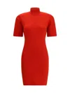 Jacquemus Red La Robe Maille Castagna Dress In Red