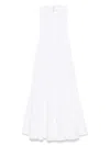 Jacquemus Knee Length Dress Flared Skirt In White