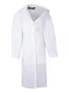 Jacquemus White Chemise Dress In White