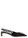 Jacquemus Pointed Toe Slingback Pumps With Textured Calf Leather