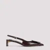Jacquemus Duelo B Pumps With Circle And Square Patches In Brown