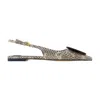 Jacquemus The Duel Slingbacks Flat Pumps In Gray