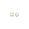 Jacquemus Rond Carre Asymmetric Hoop Earrings