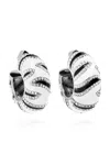 Jacquemus The Zebra Hoop Earrings With Rhinestones In Multicolour