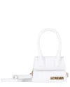 Jacquemus Ecru Sheep Leather Le Chiquito Mini Bag (authentic Pre-loved) In White