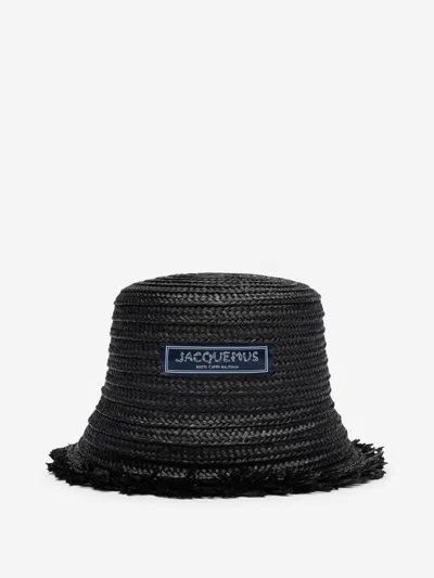 Jacquemus El Bob Bacino Fisherman Hat In Frayed Edge