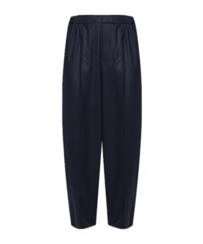 Jacquemus Pleated Elasticated-waist Trousers In Blue