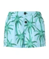 Jacquemus Le Maillot Puntini Light Blue Swimsuit With Elastic Waist And All-over Print In Tech Fabric Man