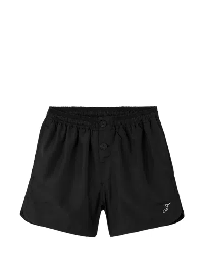 Jacquemus Elasticated-waist Shorts In Black