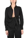 Jacquemus Elegant Bahia Shirt In Viscose In Black