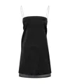 Jacquemus La Robe Mia Short Sleep Dress In Black