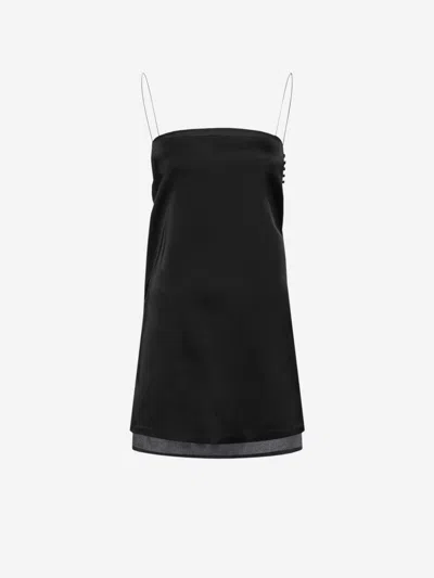 Jacquemus La Robe Mia Short Sleep Dress In Black