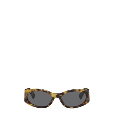 Jacquemus Elliptical Sunglasses In Gray