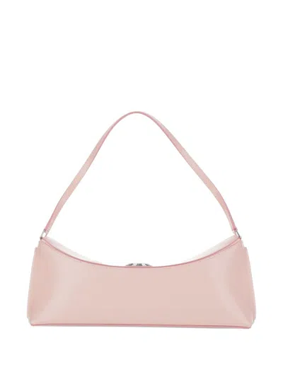 Jacquemus Elongated Pink Leather Handbag