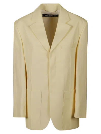 Jacquemus Jacket The Mans Dress In Yellow