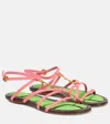 Jacquemus Round Toe Slingback Sandals In Pink