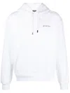 JACQUEMUS EMBELLISHED ORGANIC-COTTON HOODIE FOR MEN IN WHITE