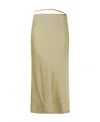 Jacquemus Emblem Skirt In Neutral