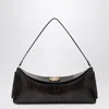 Jacquemus Embossed Python-effect Leather Ovalo Clutch Women In Brown